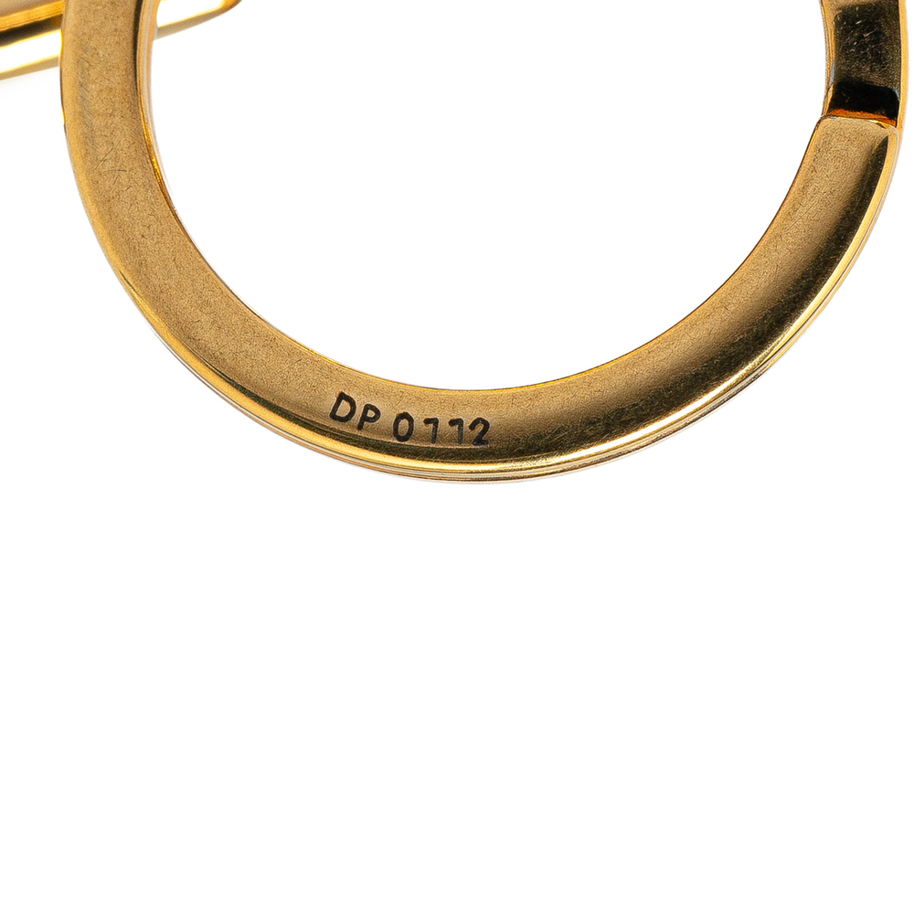 Pre-Loved Louis Vuitton Gold Plated Porte Cles Maison 101 Champs Elysees - Picture 3 of 3